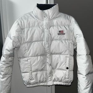 WHITE RALPH LAUREN PUFFER